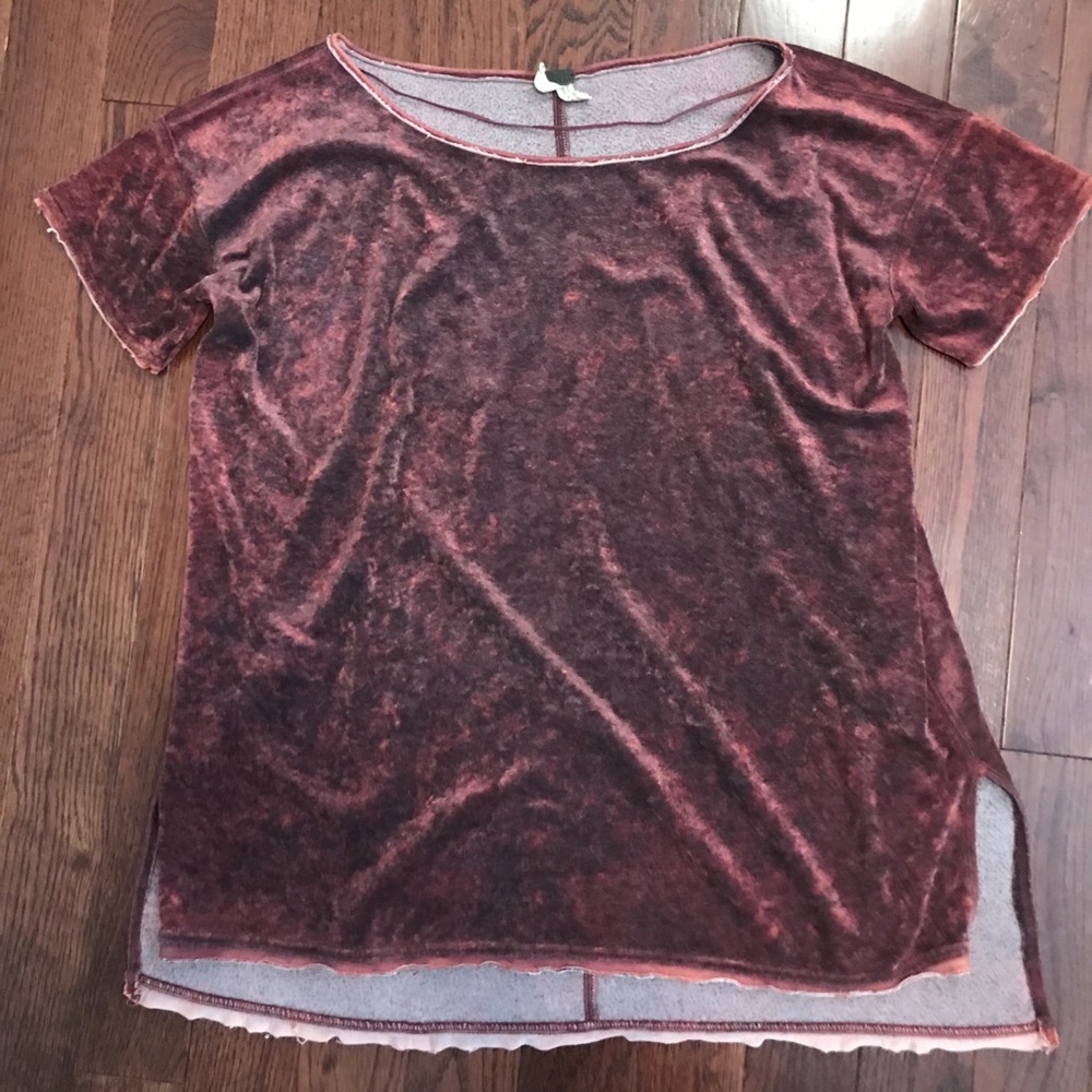 Free People Velvet T shirt